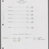 Script, including schedules and song scores