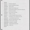 Script, including schedules and song scores