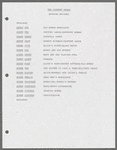 Script, including schedules and song scores