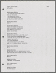 Script, including schedules and song scores