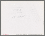 Stage driver making out express receipt, Pie Town, New Mexico