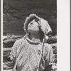 Mrs. Whinery searches the sky for rain clouds, Pie Town, New Mexico