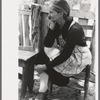 Mrs. Besson who came out from Oklahoma with her husband to homestead at Pie Town, New Mexico