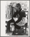 Mrs. Besson who came out from Oklahoma with her husband to homestead at Pie Town, New Mexico