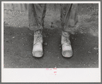 Detail of miner's boots, Mogollon, New Mexico