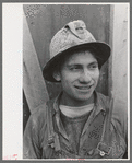 Miner at gold mine, Mogollon, New Mexico