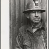 Miner at gold mine, Mogollon, New Mexico