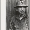 Miner at gold mine, Mogollon, New Mexico