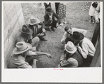 Cowboys at rodeo, Quemado, New Mexico