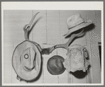 Hat rack of Hidalgo County, Texas, Mexican farm home