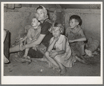 White migrant mother with children. Weslaco, Texas