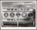 Sign. Weslaco, Texas