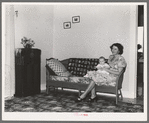 Living room of tenant purchase home. Hidalgo County, Texas