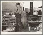 Son of former labor contractor, now a migrant worker. Weslaco, Texas