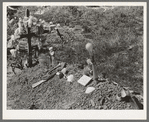 Grave in Mexican cemetary. Texas