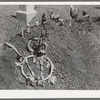 Child's grave in Mexican cemetary. Texas