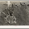 Child's grave in Mexican cemetary. Texas