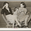 Migrant workers talking near Harlingen, Texas