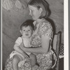Mother and child, white migrants, near Harlingen, Texas
