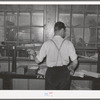 Weighing in truckload of sweet potatoes at starch plant. Laurel, Mississippi