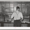 Weighing in truckload of sweet potatoes at starch plant. Laurel, Mississippi