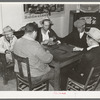 Domino game in beer parlor. Sebastian, Texas