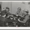 Domino game in beer parlor. Sebastian, Texas