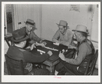 Domino game in beer parlor. Sebastian, Texas