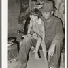 Migrant father and daughter in camp. Edinburg, Texas