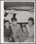 White migrant family in trailer home near Edinburg, Texas