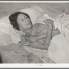 Mexican woman with advanced case of arthritis. She has been confined to bed for several years. Crystal City, Texas