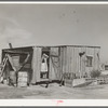 Home of fisherman squatter on shores of Nueces Bay. Corpus Christi, Texas