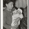 Mexican mother with under-nourished baby. Crystal City, Texas