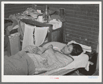 Mexican tubercular patient in home. Crystal City, Texas