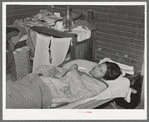 Mexican tubercular patient in home. Crystal City, Texas