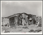 "Rancho Chico," home of Mexican day laborer. Near Crystal City, Texas