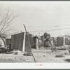 Backyard privies of Mexicans. Crystal City, Texas