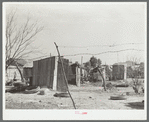 Backyard privies of Mexicans. Crystal City, Texas