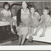 Mexican mother and her children. Crystal City, Texas