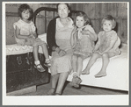 Mexican mother and her children. Crystal City, Texas
