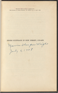Negro suffrage in New Jersey, 1776-1875