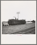 Loading scrap iron into railroad cars, Millville, Wisconsin