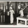 Kitchen in the resettlement camp on the Black River Falls land use project, Wisconsin