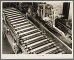 Fourdinier rolls on paper machine. Forest Products laboratory, Madison, Wisconsin