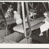 Girls removing foreign matter and inferior peas. Pea canning factory, Sun Prairie, Wisconsin