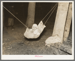 Indian baby in blueberry picker's camp, Littlefork, Minnesota