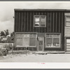 Tarpaper store, now used for living quarters, Gheen, Minnesota. Note roofing used as siding on adjoining store