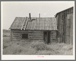 Building in abandoned lumber camp, Gemmel, Minnesota