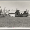 Barns on farm in cut-over areas near Ericsburg, Minnesota