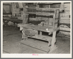 Serving table in former mess hall. Lumber camp at Craigville, Minnesota